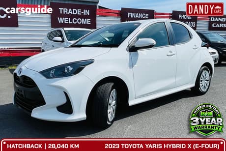White 2023 Toyota Yaris Hatch