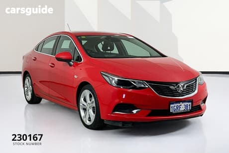 Red 2017 Holden Astra Sedan Ltz
