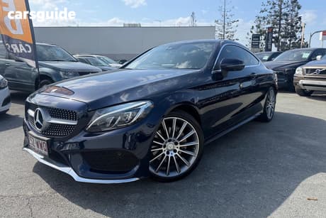 Blue 2016 Mercedes-Benz C200 Coupe