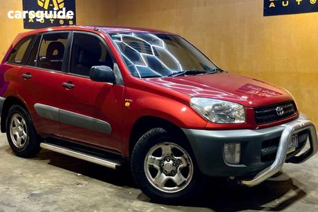 Red 2002 Toyota RAV4 SUV CRUISER