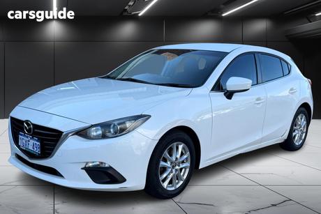 White 2014 Mazda 3 Hatchback Maxx