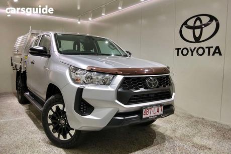 Silver 2024 Toyota Hilux X Cab Cab Chassis Workmate (4X4)