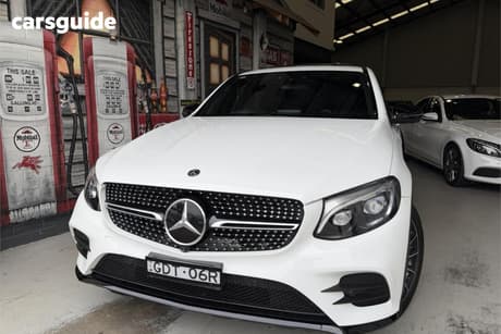 White 2019 Mercedes-Benz GLC300 Coupe 4Matic