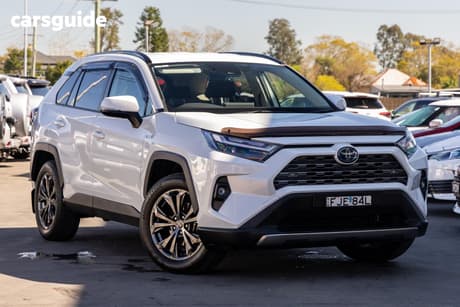 White 2024 Toyota RAV4 Wagon Gxl (Awd) Hybrid