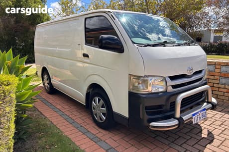 White 2010 Toyota HiAce Van Lwb
