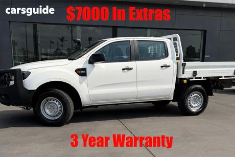 White 2020 Ford Ranger Double Cab Chassis Xl 3.2 (4X4)