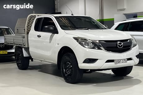 White 2017 Mazda BT-50 Freestyle Cab Chassis Xt (4X2)