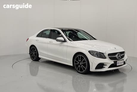 White 2019 Mercedes-Benz C200 Sedan Eq (Hybrid)