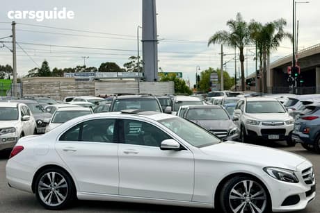 White 2016 Mercedes-Benz C200 Sedan