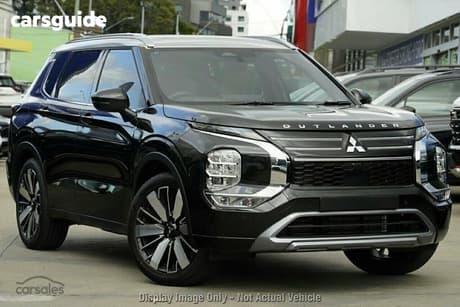 Black 2025 Mitsubishi Outlander Wagon Exceed Tourer 5 Seat (Awd)