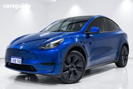 Blue 2024 Tesla Model Y Wagon Rear-Wheel Drive
