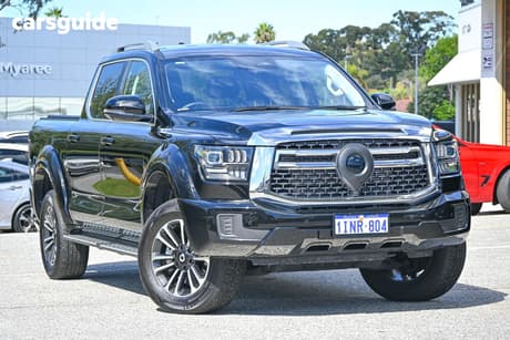 Black 2024 GWM Cannon Alpha Dual Cab Utility Lux (4X4)