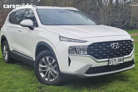 White 2023 Hyundai Santa FE Wagon Crdi (Awd)