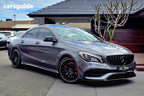 Grey 2018 Mercedes-Benz CLA45 Coupe 4Matic