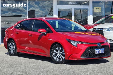 Red 2020 Toyota Corolla Sedan Ascent Sport (Hybrid)