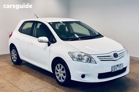 White 2012 Toyota Corolla Hatchback Ascent