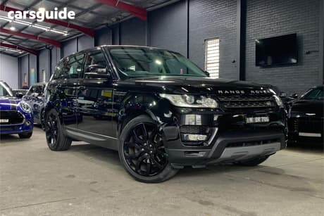 Black 2015 Land Rover Range Rover Sport Wagon 3.0 Tdv6 Se