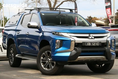 Blue 2019 Mitsubishi Triton Double Cab Pick Up Gls (4X4)