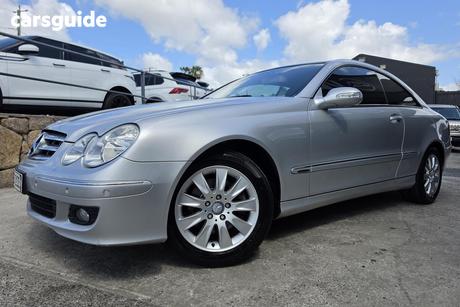 Silver 2008 Mercedes-Benz CLK200 Coupe Kompressor Elegance