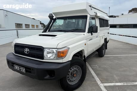 White 2014 Toyota Landcruiser Wagon Workmate (4X4)