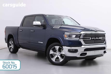 Blue 2022 RAM 1500 Crew Cab Utility Laramie (Hybrid)