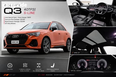 Orange 2020 Audi Q3 Wagon 40 Tfsi Quattro S Line