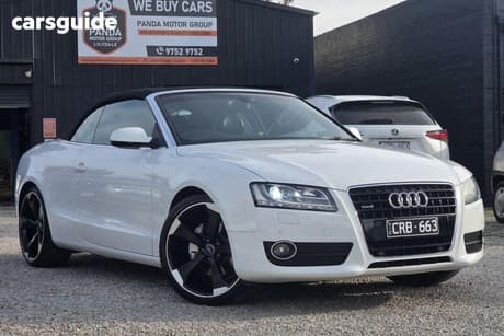 White 2009 Audi A5 Convertible 3.2 FSI QUATTRO 8T