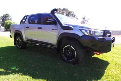 Silver 2018 Toyota Hilux Dual Cab Utility Rugged X (4X4)