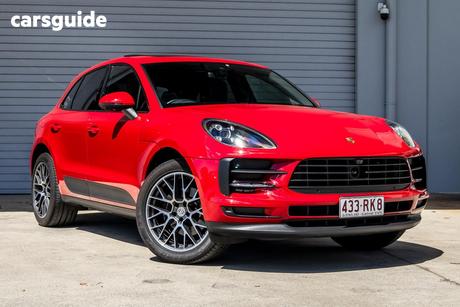 Red 2020 Porsche Macan Wagon