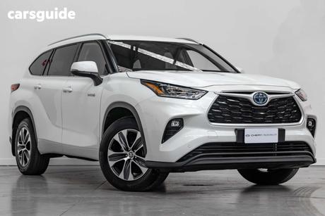 White 2022 Toyota Kluger Wagon Gxl Hybrid Awd