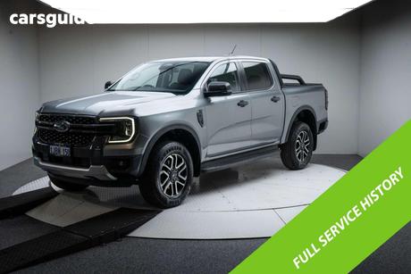 Silver 2022 Ford Ranger Double Cab Pick Up Sport 3.0 (4X4)
