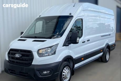 White 2025 Ford Transit Van 430E LWB (rwd) Jumbo DRW