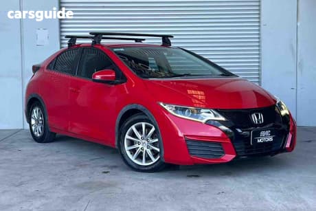 Red 2015 Honda Civic Hatchback Vti-S