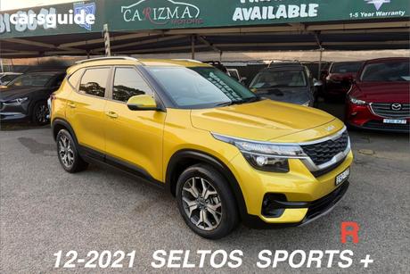Yellow 2021 Kia Seltos Wagon Sport+ (Fwd)