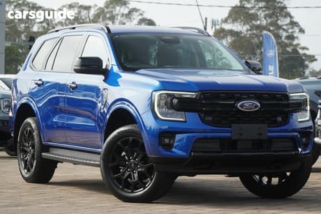 Blue 2025 Ford Everest Wagon Sport (Rwd)