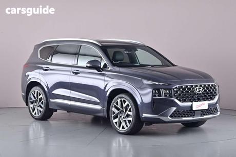 Grey 2020 Hyundai Santa FE Wagon Highlander Crdi (Awd)
