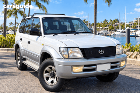 White 2000 Toyota Landcruiser Prado Wagon Gxl (4X4)
