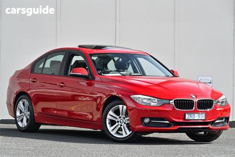 Red 2012 BMW 318D Sedan 18D