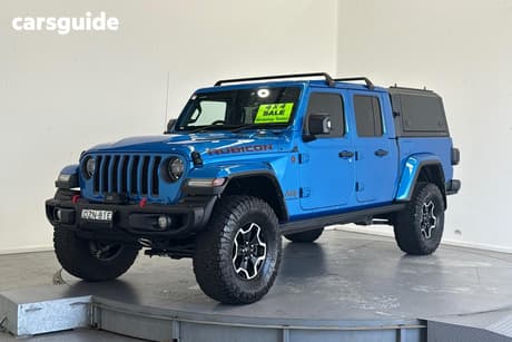 Blue 2021 Jeep Gladiator Dual Cab Utility Rubicon (4X4)