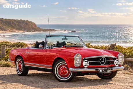 Red 1964 Mercedes-Benz 230SL Convertible W113 R