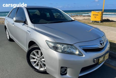 Silver 2011 Toyota Camry Sedan Hybrid