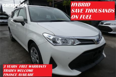White 2020 Toyota Corolla Wagon Axio (Hybrid) G