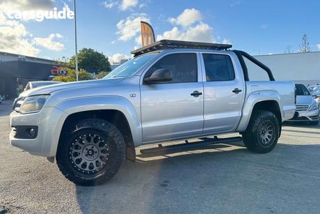 Silver 2017 Volkswagen Amarok Dual Cab Utility Tdi400 Core Plus (4X4)