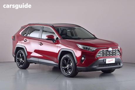 Red 2020 Toyota RAV4 Wagon Cruiser (2Wd) Hybrid