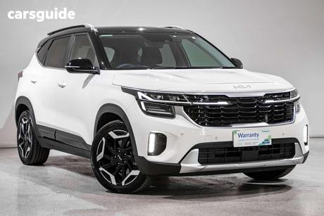 White 2024 Kia Seltos Wagon Gt-Line (Awd) (Two-Tone)