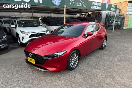 Red 2021 Mazda 3 Hatchback G20 Pure