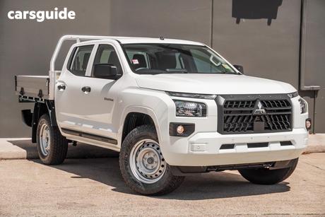 White 2026 Mitsubishi Triton Double Cab Chassis Glx (4X4)