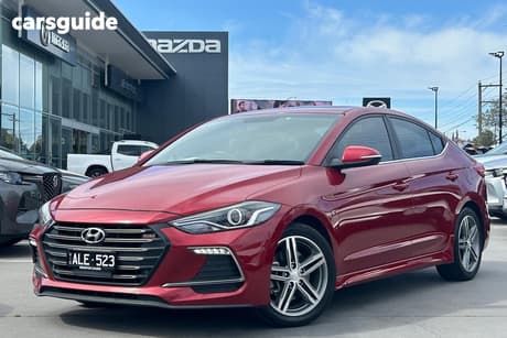 Red 2016 Hyundai Elantra Sedan Sr Turbo