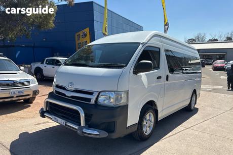 White 2011 Toyota HiAce Bus Commuter