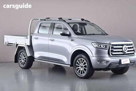 Silver 2024 GWM UTE Dual Cab Chassis Tray Cannon (4X4)